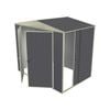 Build-a-Shed 2.3 x 1.5 x 2.3m Gable Single Sliding Side Door Shed - Grey