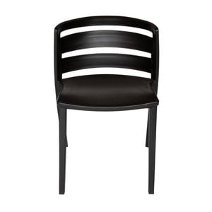 SK Designer Living | Mario Indoor & Outdoor Stackable Dining Chair - Black