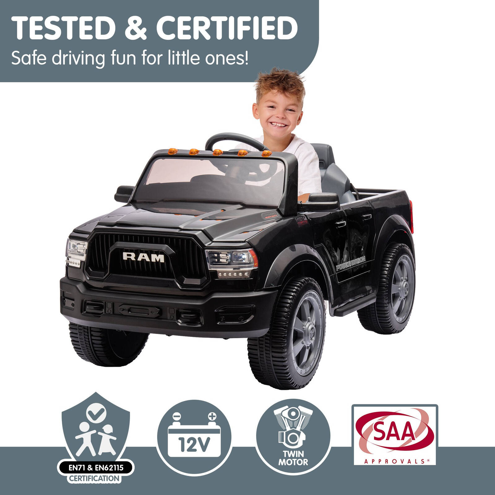 Dodge ram 12v ride on discount