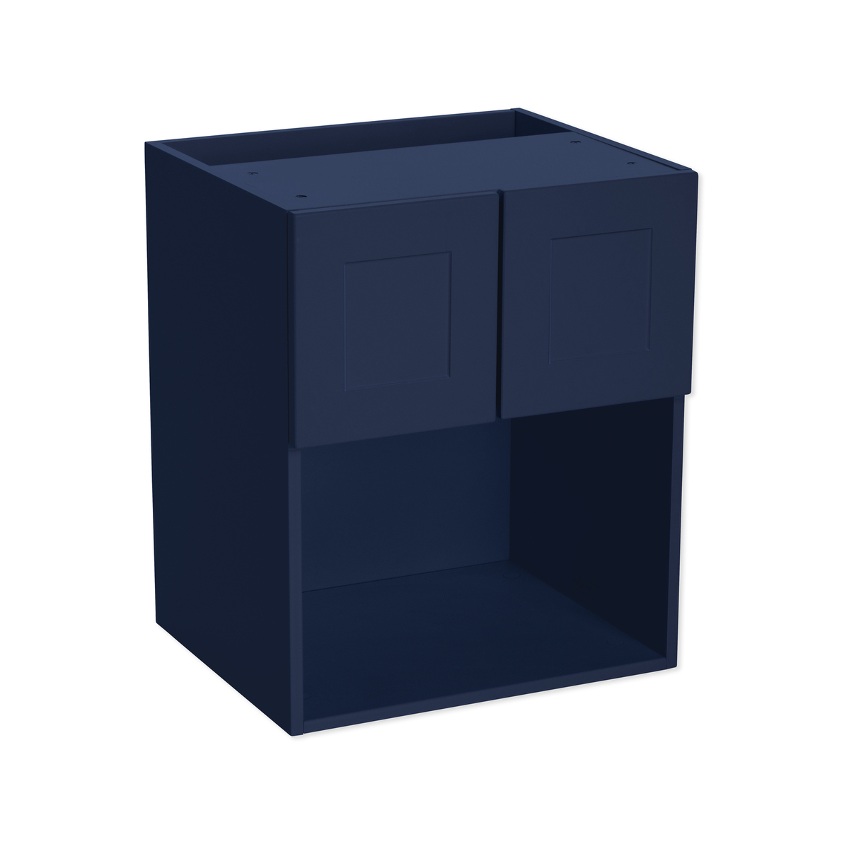 Kaboodle 600mm Berry Blue Alpine Wall Microwave Cabinet - Bunnings New ...