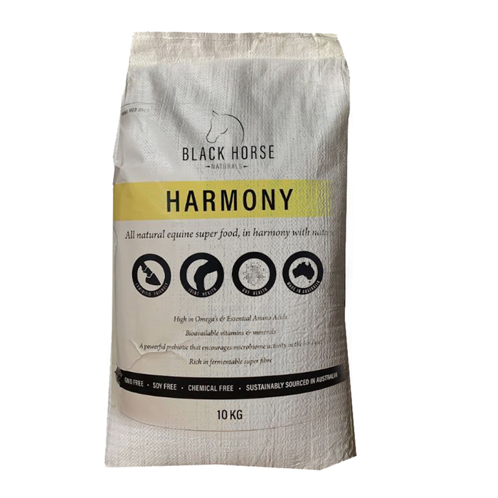Black Horse Naturals Harmony Equine Super Food Supplement For Horses 10kg