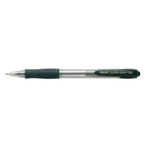 Pilot BPGP Super Grip Retractable Medium Pen 12pcs (Black)