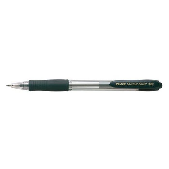 Pilot BPGP Super Grip Retractable Medium Pen 12pcs (Black)