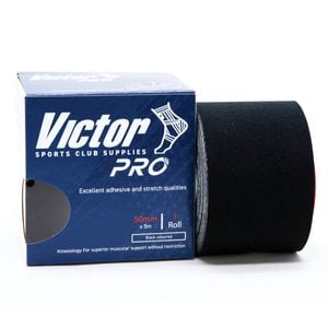 K-Tape kinesiology tape for taping and movement support - Black 50mm x 5m - Single Roll