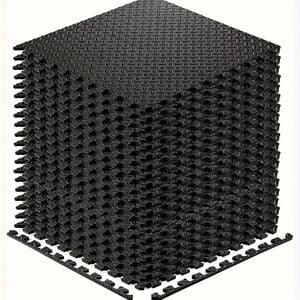 Interlocking Black Eva Fitness Mats Set (20pcs)