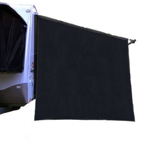 Black Caravan End Wall Privacy Screen Rv Sunscreen Sun Shade For Roll Out Awning