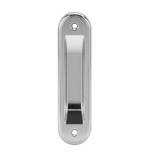 Lockwood Chrome Plate Symmetry Square Flush Pull Cavity Sliding Door Set