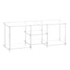 MIUZ Acrylic TV Stand - Transparent, Durable, Space-Saving Console for Any Room