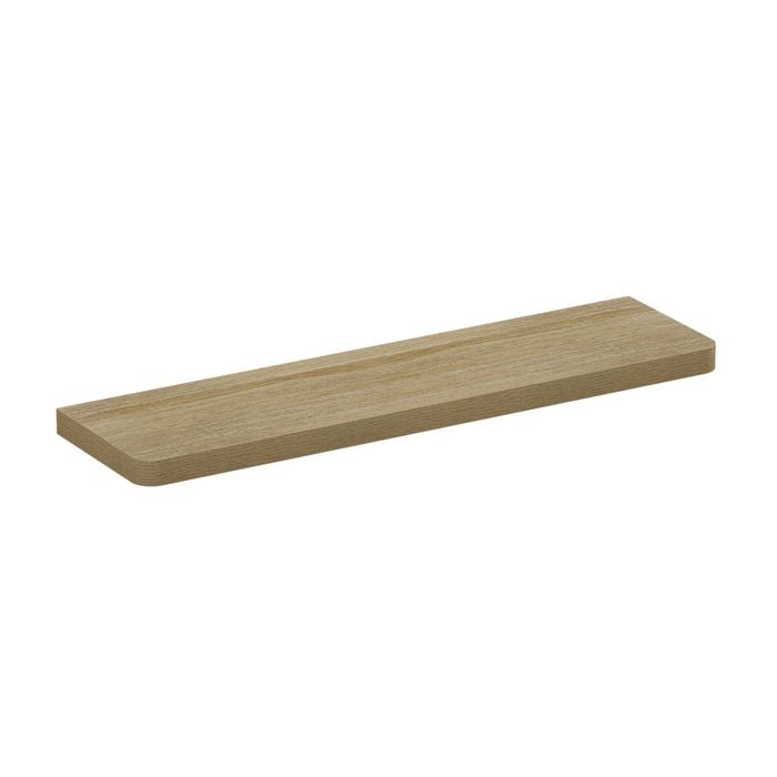Flexi Storage Decorative Shelving 900 x 36 x 240mm Oak Curved Floating Shelf