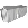 Build-a-Shed 1.5 x 4.5 x 2m Single Sliding Side Door Skillion Shed - Zinc