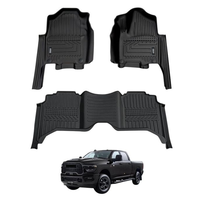 AUSGO Car Floor Mats for RAM 2500 DJ Series 5-Seat 2025-Onwards All-Weather Floor Liners