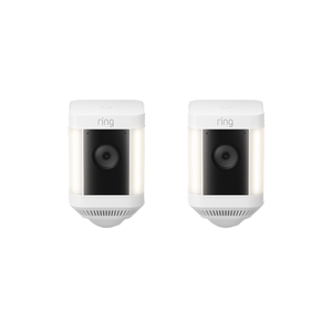 Ring White Battery Spotlight Cam Plus - 2 Pack