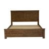 Sonora Double Bed Frame Rustic Solid Pine Wood Ash Brown