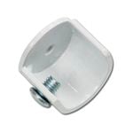 Windoware 25mm White Curtain Rod Stirrup Bracket - 2 Pack 