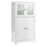 Costway 4 Doors Kitchen Storage Cabinet Organizer White