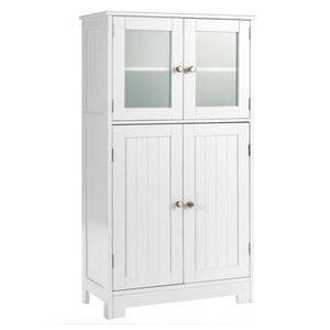 Costway 4 Doors Kitchen Storage Cabinet Organizer White