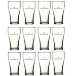 Crown Nucleated Headmaster Beer Conical Glasses 425ml | Set of 12