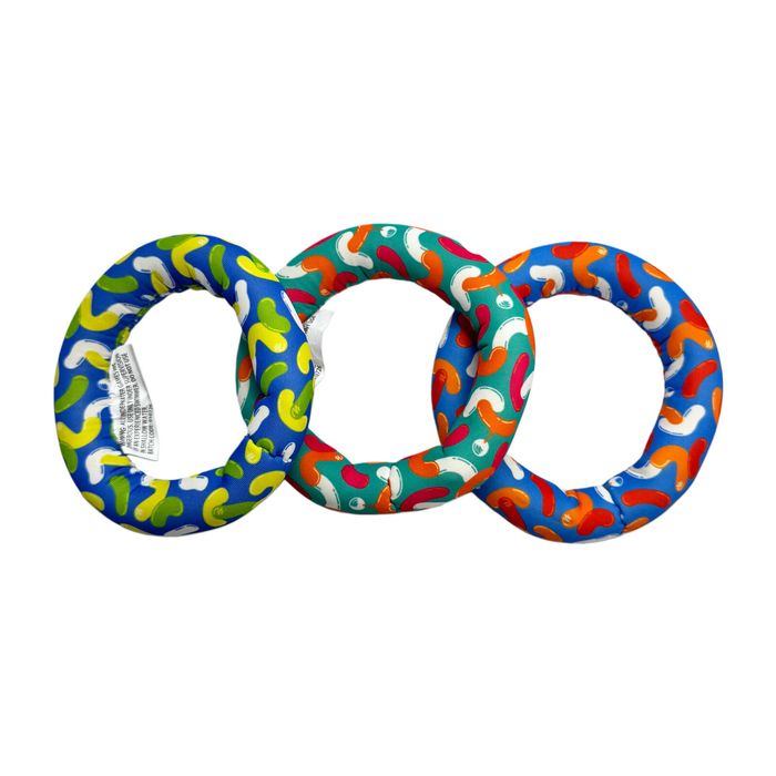 Pool Time Assorted Neoprene Dive Rings - 3 Pack 