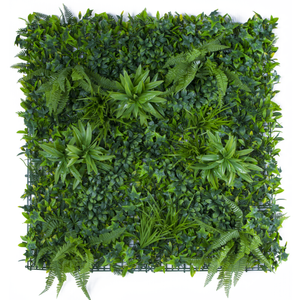 UN-REAL 100 x 100cm Boston Fern Luxury Artificial Hedge Tile - Boston Fern
