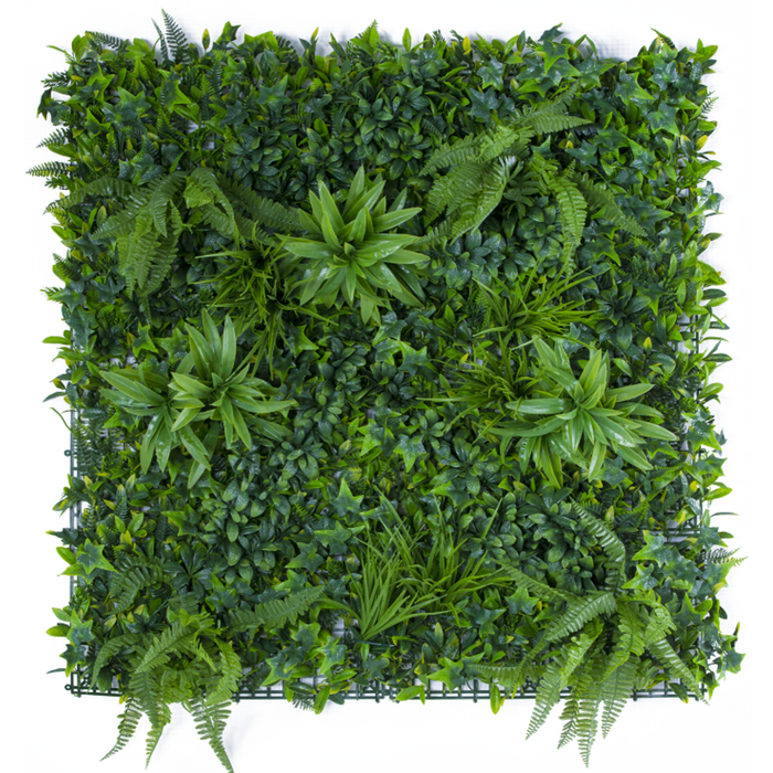 UN-REAL 100 x 100cm Boston Fern Luxury Artificial Hedge Tile - Boston Fern