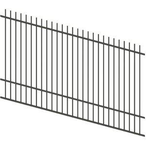 ProtectorAl 1201 - 2400 x 1500mm Woodland Grey Raked Up to 15º Picket Top Pool Fence Panel