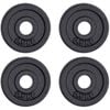 METEOR 0.5kgx4 Black Cast Iron Standard Weight Plates