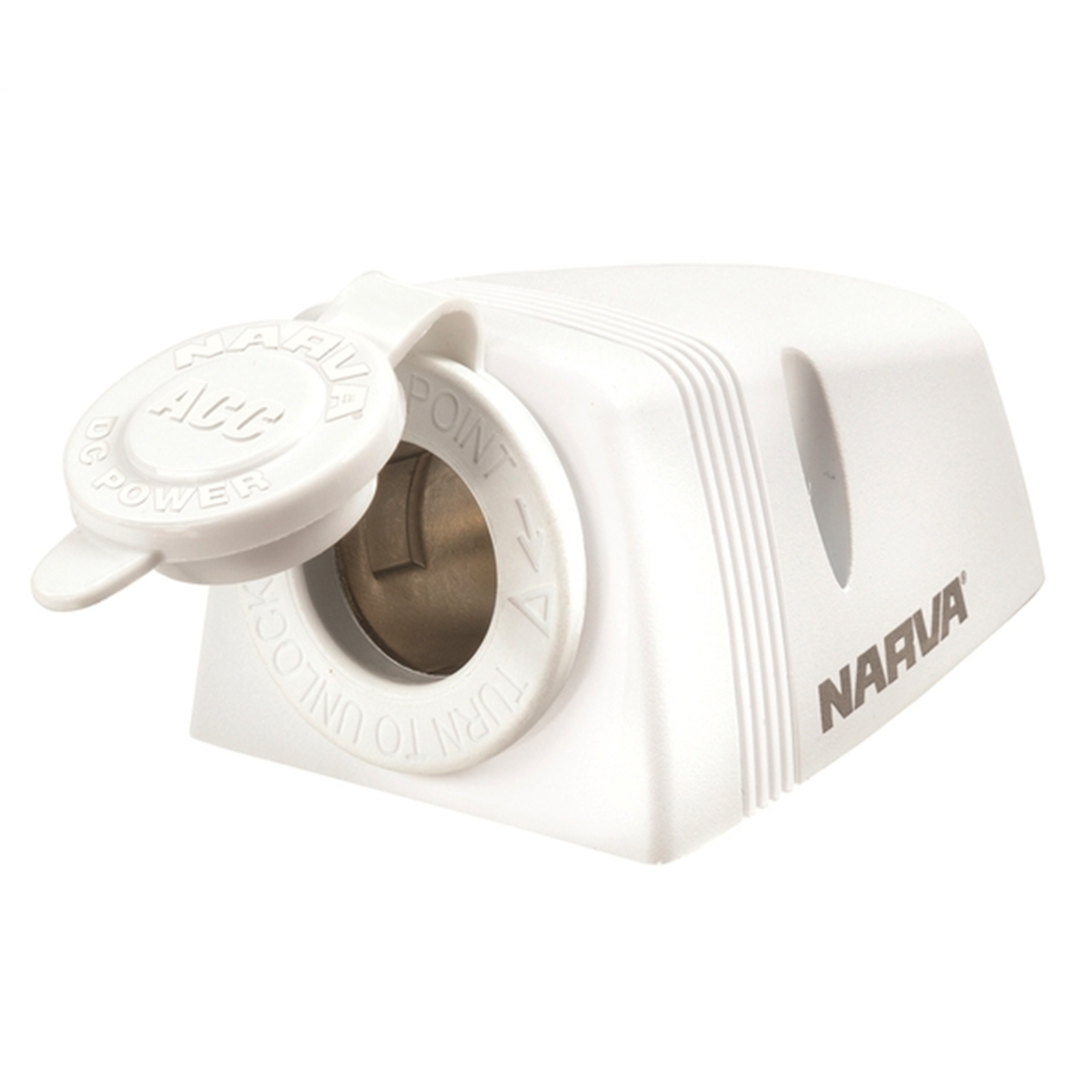 Narva White Heavy Duty Mount Accessory Socket