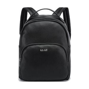 Kate Hill Women's Pepper Pebble Vegan Leather Structured Backpack Black