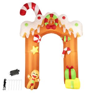 Santaco Christmas Inflatable Gingerbread Man Archway Decoration