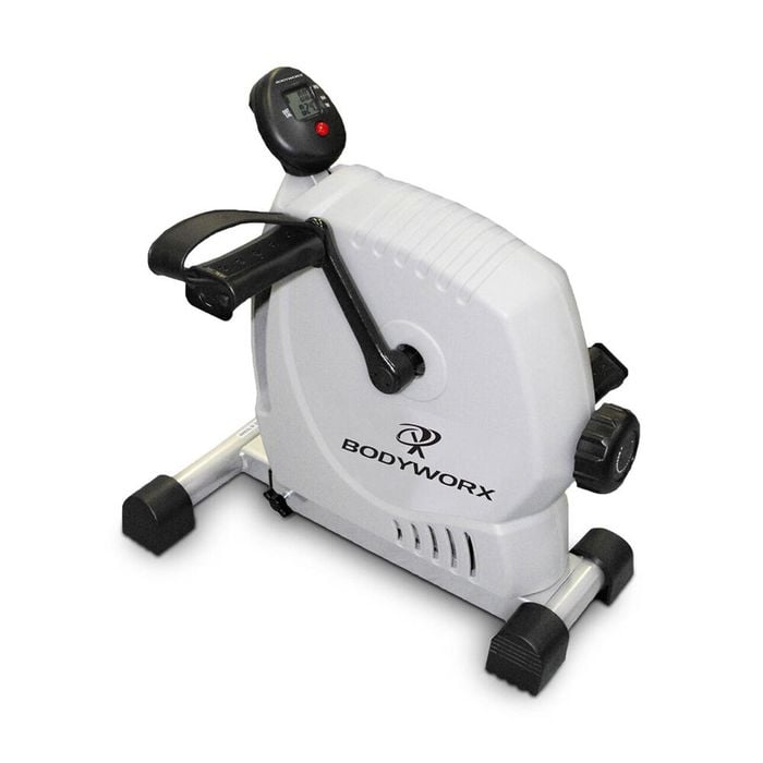 Bodyworx Dual Purpose Exerciser Bike Home Gym Therapy Exercise Equipment White
