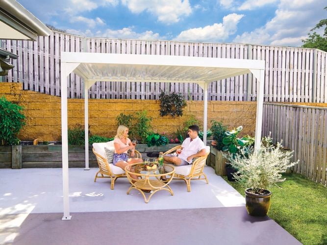 Absco Structures 3.00 x 3.00 x 2.33m Single Permanent Gazebo - Model: SM3030GZ Item: 0343851