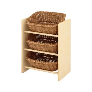 Jooyes NatureWeave 3-Tier Basket Storage Unit - H60cm