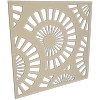 ProtectorAl 300-1200 x 300-1200mm Paperbark Sunburst Unframed Solid Aluminium Decorative Panel