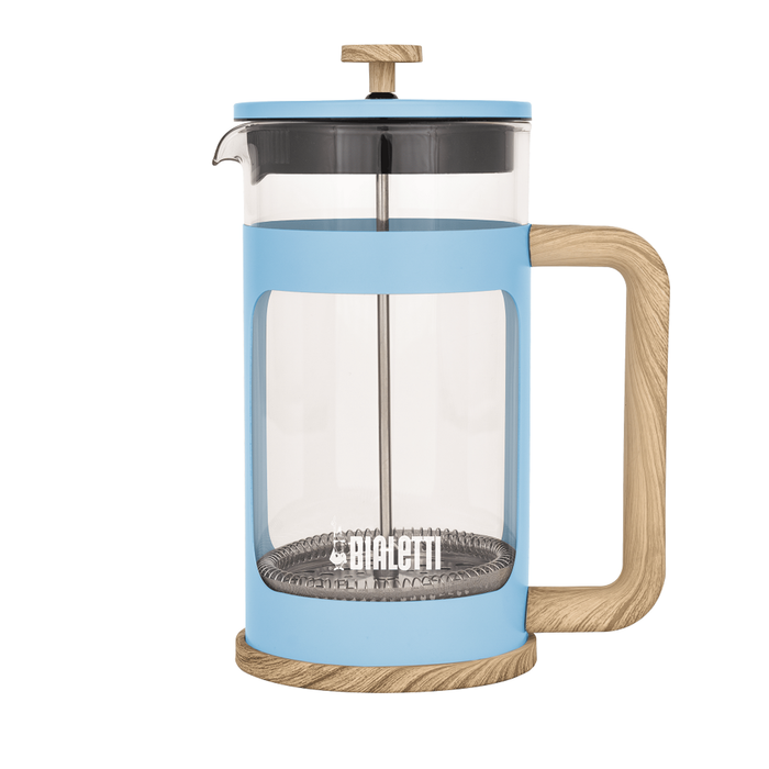 Bialetti Woody Coffee Press 1 Litre - Blue