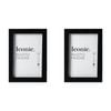 2PK Unigift A1 Iconic MDF Acrylic Photo Frame Picture Holder - Black