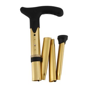evekare Foldable Heavy Duty Walking Stick Gold