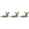 3PK LVD Metal Leaf Trinket w/ Tinkerbell Home Decor 14cm - Gold