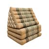Jumbo Thai Triangle Pillow 3 Fold - Handmade Kapok Daybed Cushion - Cream