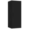 vidaXL Hanging Wall Cabinet Black Engineered Wood Floating Display Cabinet