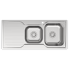 Mondella 1 And 3/4 RH Bowl Topmount Sink With Drainer