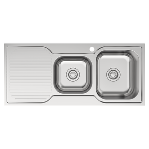 Mondella 1 And 3/4 RH Bowl Topmount Sink With Drainer