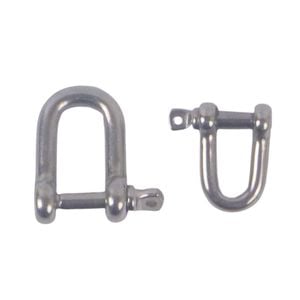 Swimerz Stainless Steel D Shackles, Size 1, 10 Pack