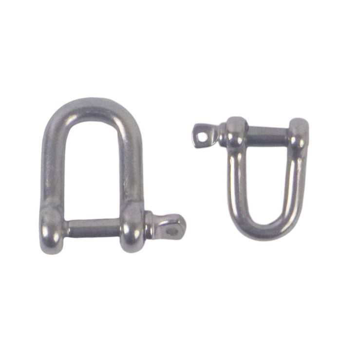 Swimerz Stainless Steel D Shackles, Size 1, 10 Pack