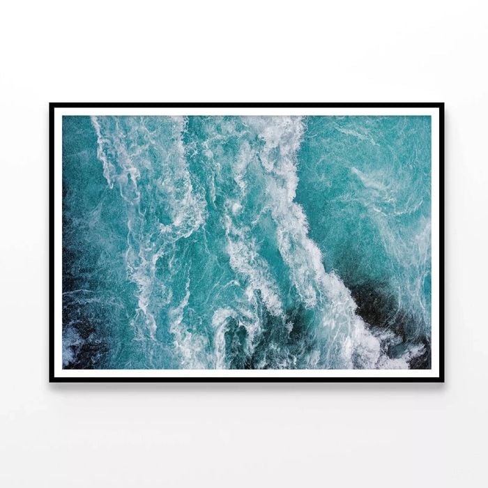 Close-Up of a Wave in the Ocean  Print 100% Australian Made 120x90cm  (Poster)
