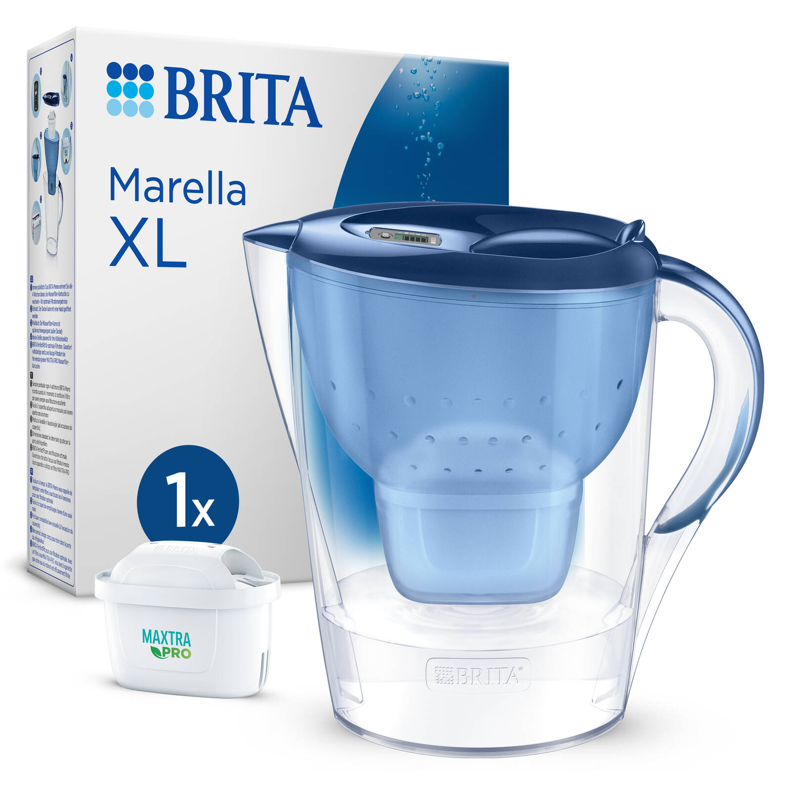 BRITA Water Filter Jug Marella XL 3.5L - Blue