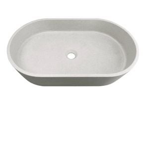 Attica 600 x 350mm Concrete Linen Clayton Oval Basin