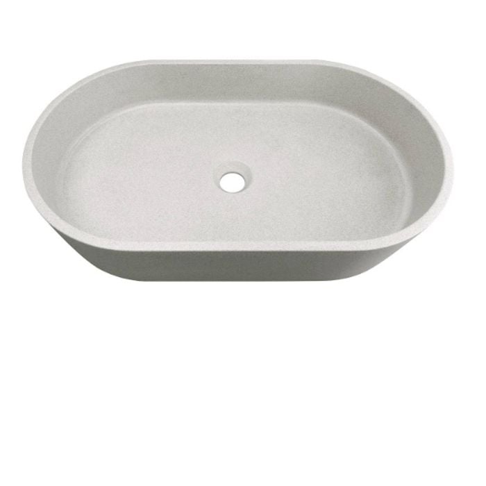 Attica 600 x 350mm Concrete Linen Clayton Oval Basin