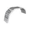 Sunrise Single Guard Checker Plate Aluminium - 10", 4 Fold - Sg4f10cpa