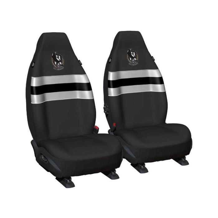 Collingwood Magpies Official Afl Seat Covers Airbag Compatible Universal Fit