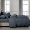 Royal Comfort 2000TC 6 Piece Bamboo Sheet & Quilt Cover Set Charcoal Queen